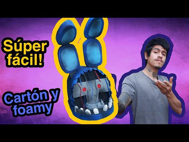 Haz TÚ máscara de WITHERED BONNIE | Five Nights at Freddy's Tutorial | DIY mask FNAF Cardboard easy