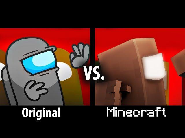 Show Yourself Among Us vs. Minecraft