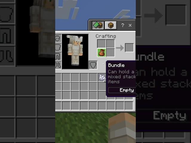 How To Make a Light Blue Bundle In Minecraft #Shorts