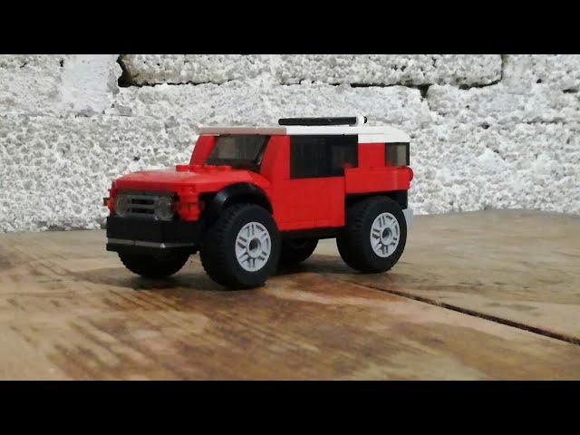 Cómo hacer una SUV de lego(Toyota FJ) / How to make a lego SUV(Toyota FJ)