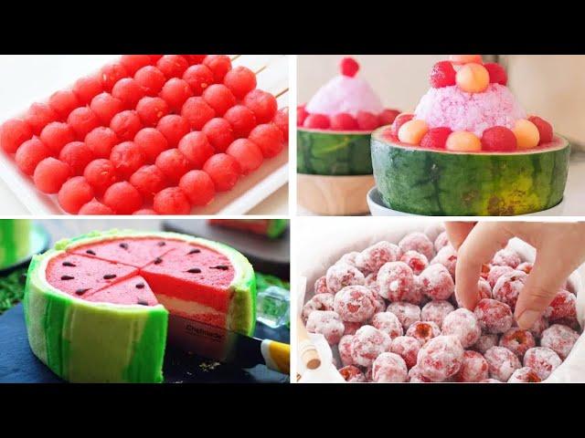 Satisfying Relaxing Video|Full Of Watermelon! So Beautiful~ Watermelon Cake Recipe|Asmr|Tiktok