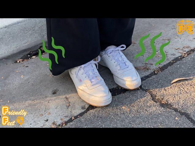 Her Reebok's REEK!  21 Year Old's Smelly School Shoes (For Sale)