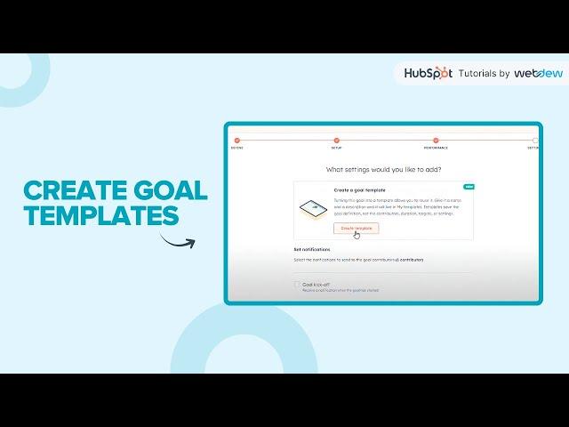 How to create Goal Templates in HubSpot