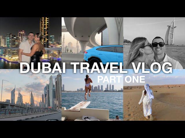 DUBAI TRAVEL VLOG PART ONE | Travel Prep, Desert Safari, Yacht, Infinity Sky Pool | Jaz Hand