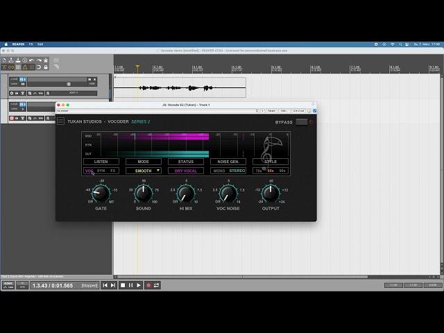 New Vocoder plugin (TUKAN SUDIOS)