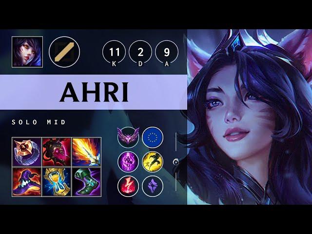 Ahri Mid vs Aurora: Quadra Kill, Legendary - EUW Master Patch 14.18