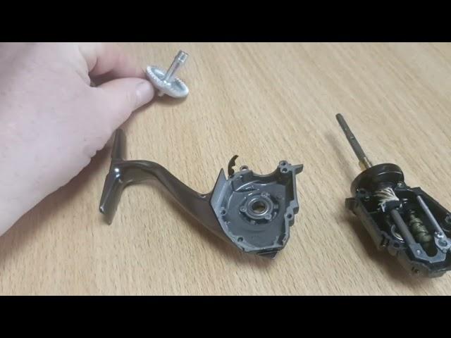 Регулировка главной пары катушек SHIMANO. Устранение шума при работе рыбаловной катушки.