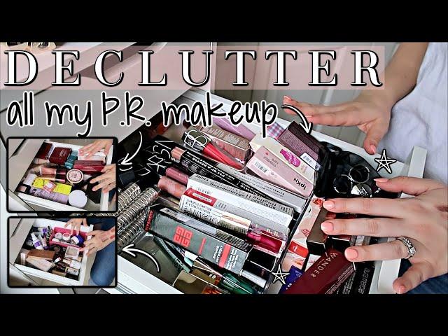 DECLUTTERING MY MAKEUP 2019 // All the free P.R.