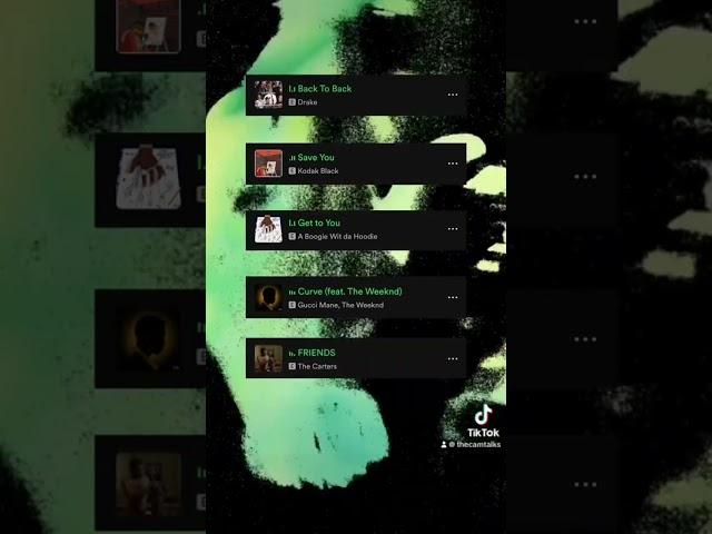 Songs that NAV produced! #nav #drake #kodakblack #guccimane