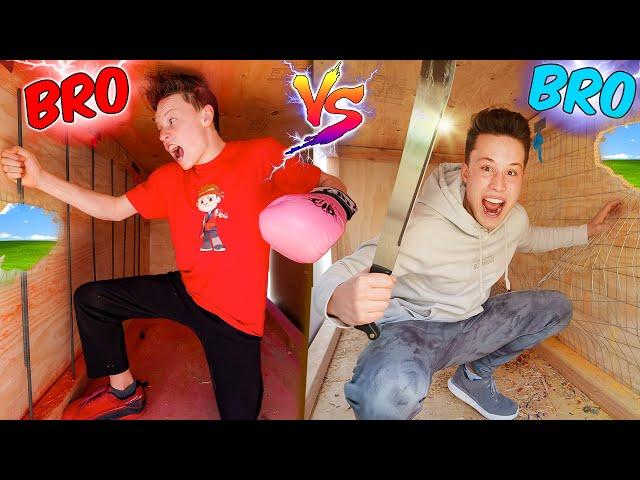 UNBREAKABLE BOX CHALLENGE! BRO VS BRO!