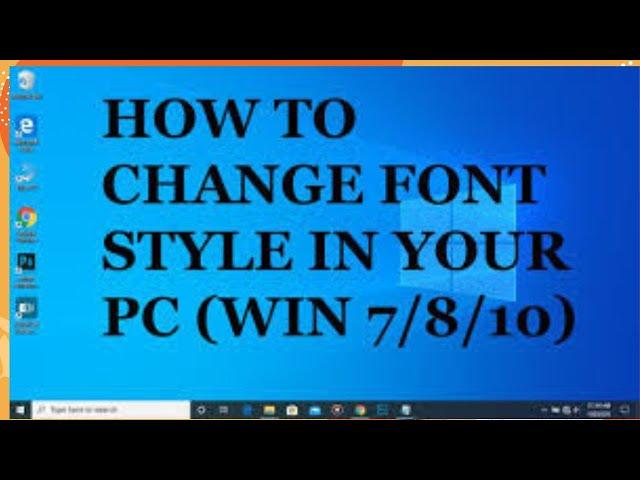 how to change the default system font windows 10/8/8.1/7/