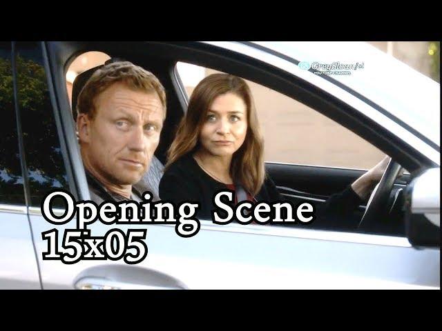 Grey's Anatomy 15x05 Opening Scene Owen Amelia and Betty - Jo and Alex