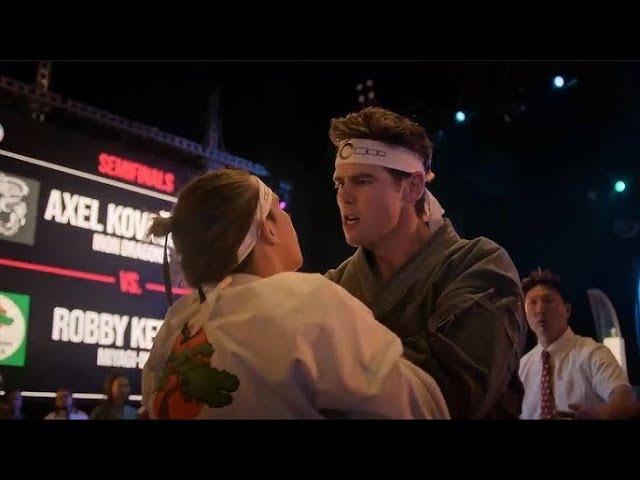 Cobra Kai S6 E10 Robby vs Axel