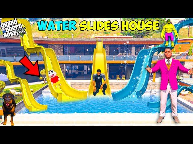 Franklin Opening a Water Park in Franklin's House in GTA 5 ! | GTA 5 AVENGERS