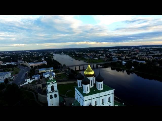 Псков. Вид сверху/Pskov from the sky.