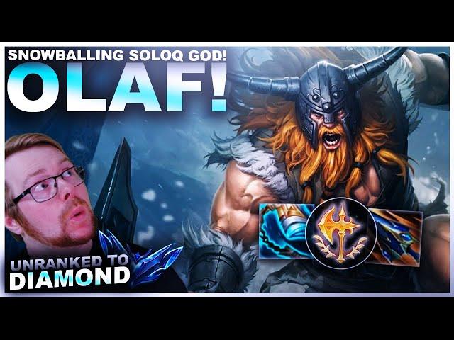 OLAF IS STILL A SNOWBALLING SOLOQ GOD! | League of Legends