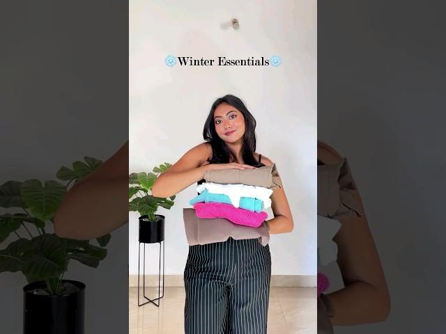 Winter Essentials For Women | Layering Guide ft. Winter Collection | Fall Fits | Myntra #shorts