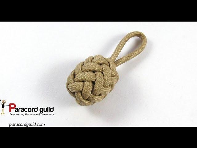 Herringbone knot paracord key fob