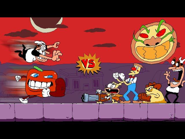 PZ Man: When Pepperman helps Peppino defeat Pizza Tower?