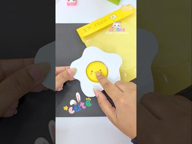 DIY Mini kawaii Egg  Pop It #shorts #aklimacraftsandjournals #handmade #kawaii #tutorial #diy #cute