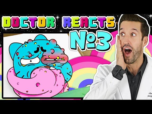 ER Doctor REACTS to The Amazing World of Gumball Medical Scenes #3