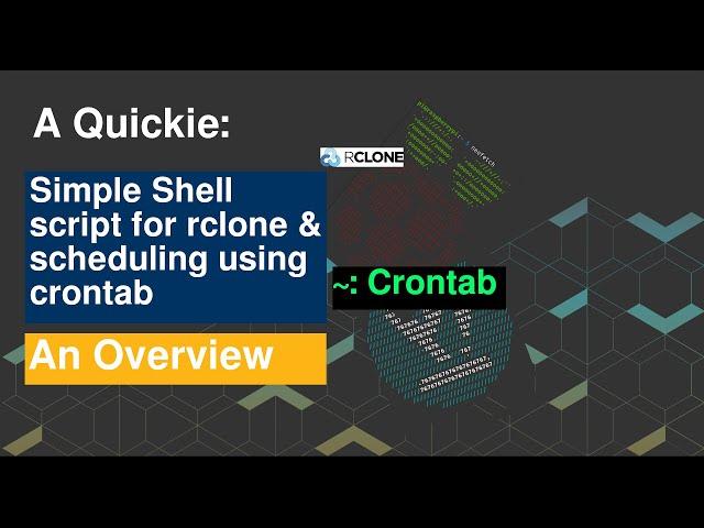 Simple Shell Script - Crontab (automate) Schedule and Rclone on my Raspberry Pi