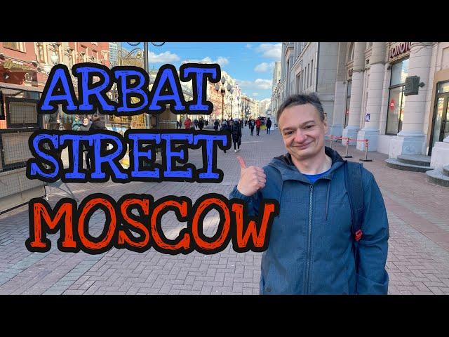 Walking on Old Arbat Street in Moscow with a surprise St. Patrick’s Day Parade!