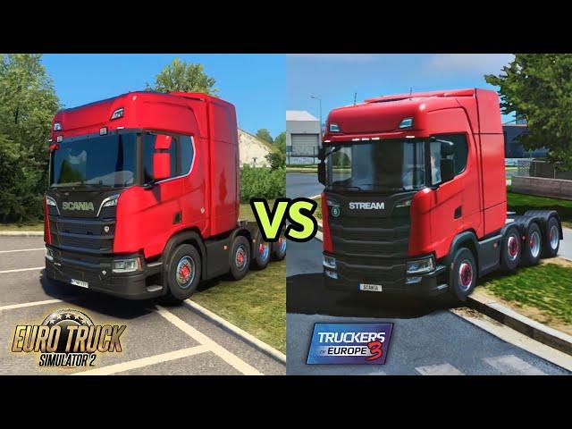 Truckers Of Europe 3 vs Euro Truck Simulator 2 - Similar Things