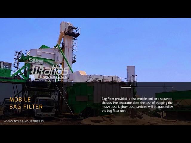 100-120 tph - mobile asphalt batch plant by Atlas Industries