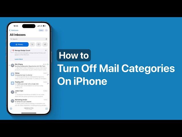 How To Turn Off Mail Categories In iOS 18.2 | iPhone tips