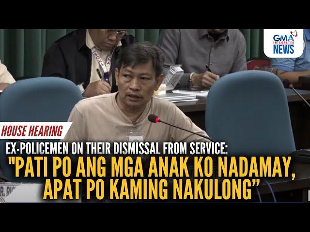 Ex-policemen expressed their dismay on their termination from service | GMA Integrated News