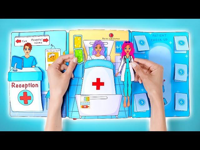 DIY Paper Hospital Playbook || EASY & FUN Craft by Slick Slime Sam