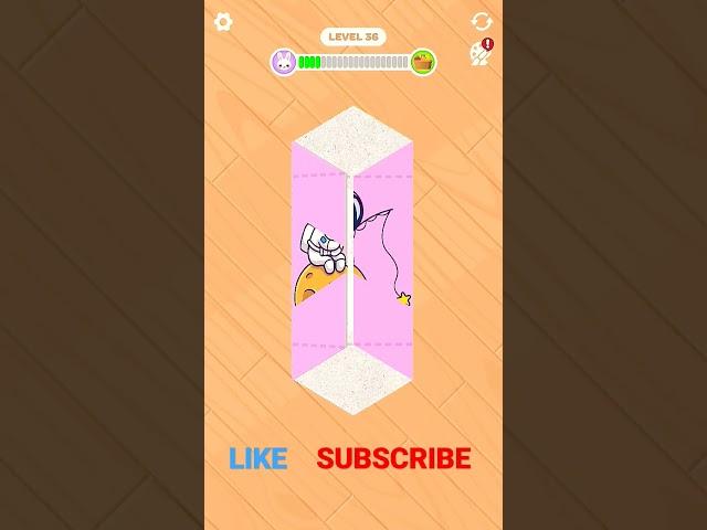 PAPER FOLD LEVEL-36 | gameplay #paperfold #game #gameplay #shorts #youtubeshorts