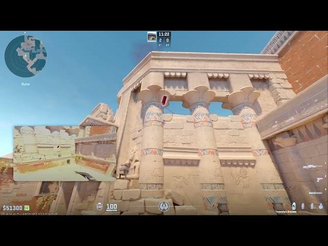 HOW TO MOLOTOV BACK SITE  B ON ANUBIS IN CS2!