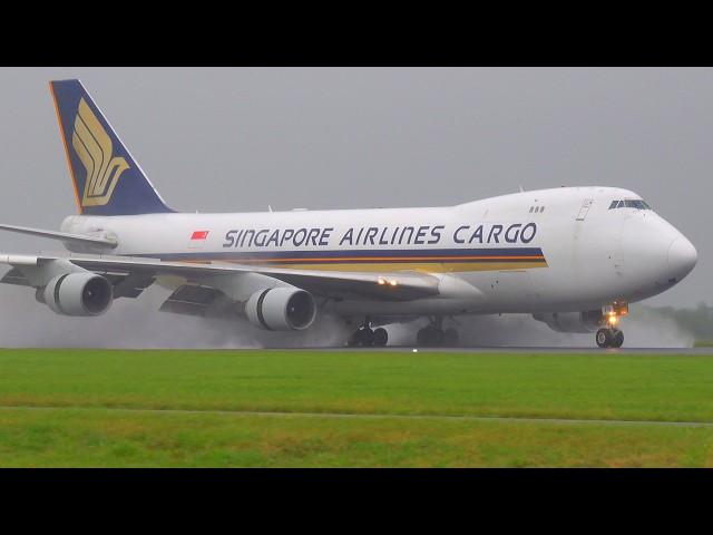 SPECTACULAR HEAVY VORTEX LANDINGS & TAKE OFFS |  Amsterdam Schiphol Airport