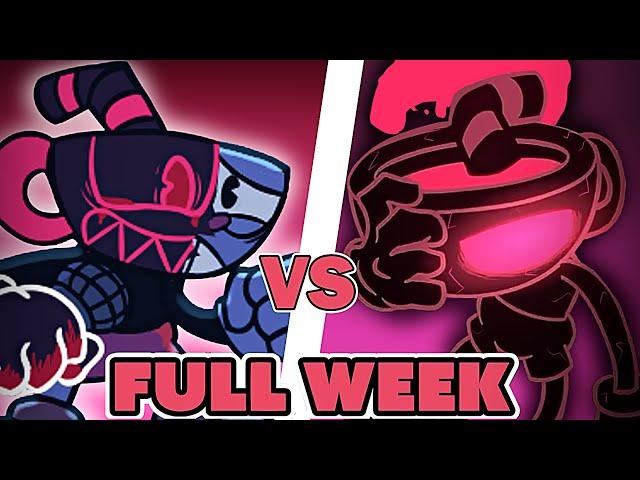 FRIDAY NIGHT FUNKIN' mod EVIL Boyfriend VS Cuphead Round 2 FULL WEEK