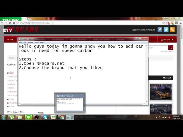 Need For Speed : Carbon : How to install car mods tutorial !!