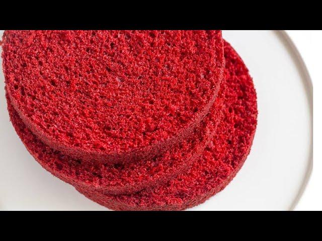 Бисквит для Торта Красный Бархат Рецепт // Red Velvet Sponge Cake Recipe