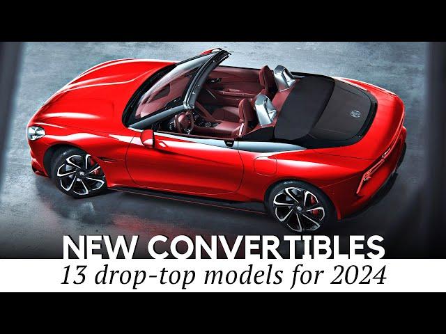 13 New Convertible Cars and Sporty Roadsters for 2024 (Design Review & Performance Figures)