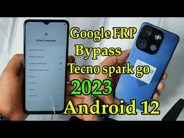 Tecno spark go 2023 Google frp Bypass Google Account Android (12)