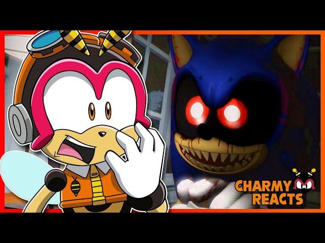 Charmy Reacts to [SFM] Tails in Lights Out (Sonic.exe)