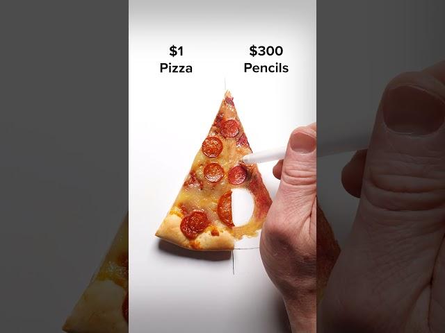 Draw a Pizza Slice! #art #drawing #shorts #pizza #illusion #pencildrawing #howtodraw #easydraw