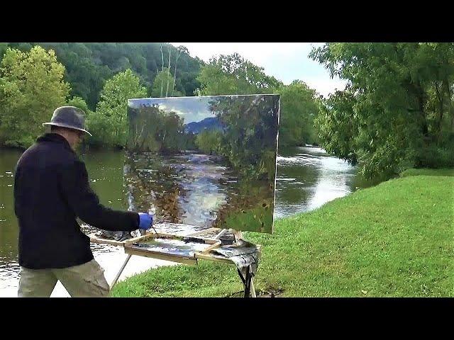 Kyle Buckland PLEIN AIR PAINTING Demo Timelapse | Impressionism Art Demonstration | Landscape