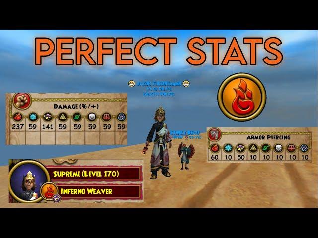 BEST Level 170 Fire Gear Setup in Wizard101 (PVE)