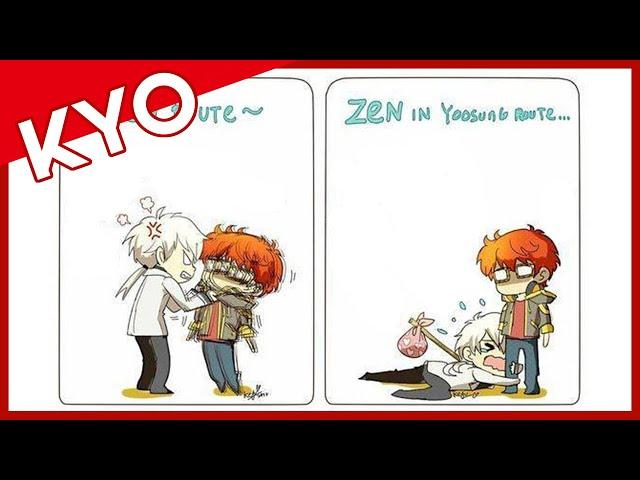 Zen During Yoosung’s Route (Hilarious Mystic Messenger Comic Dub)