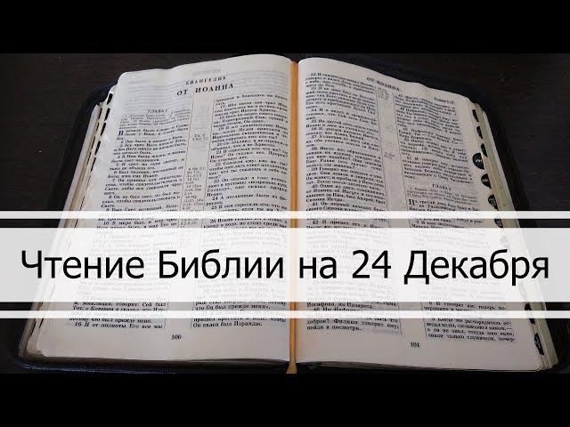 Чтение Библии на 24 Декабря: Притчи Соломона 25, Евангелие от Луки 1, Книга Иова 29, 30, 31