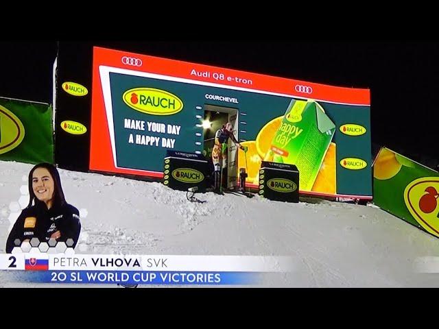 Petra Vlhova -  Slalom -  Courchevel -  RUN 1 - 2023.