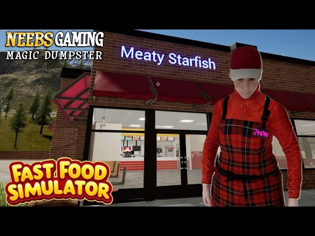 It's our FIRST DAY running a Fast Food Restaurant! - Fast Food Simulator 1