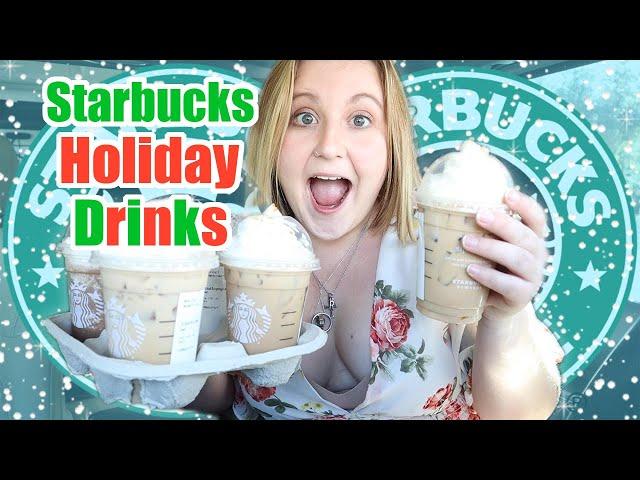 Trying STARBUCKS HOLIDAY DRINKS 2020 | Courtney Bond