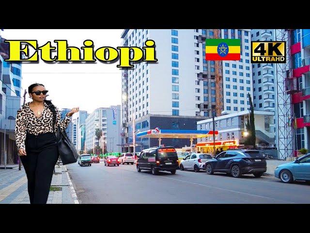 ከሸራተን ካዛንቺስ ምን አዲስ ነገር አለ Addis Ababa Walking Tour  [4K] Tourist attractiveness